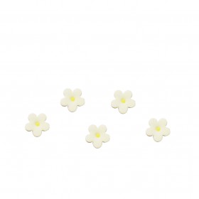 Комплект захарни цветлета малки - бели - 50бр